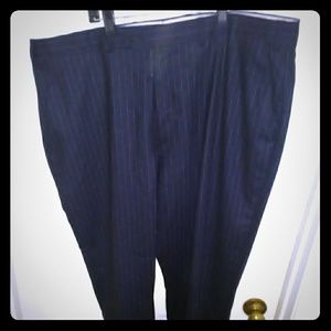 Ralph lauren dark blue pin strip slacks